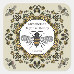 Fancy Étiquette de miel victorien Personnaliser