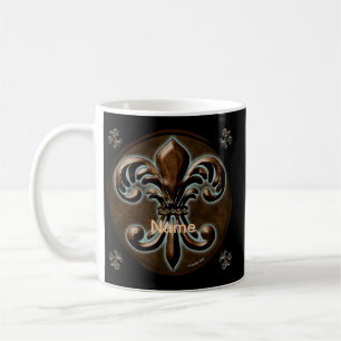 Fancy Fleur De Lis Kaffeetasse
