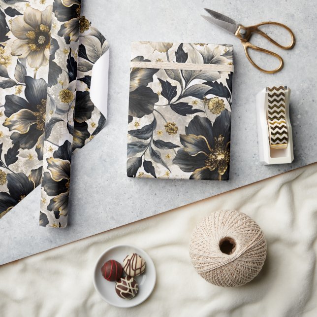 Fancy Florals Geschenkpapier (Kunsthandwerk)