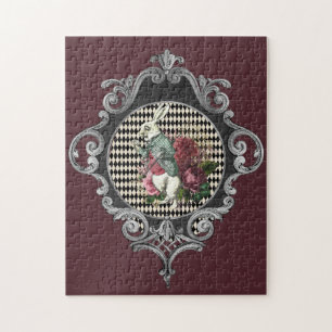 Fancy Frame White Rabbit Collage