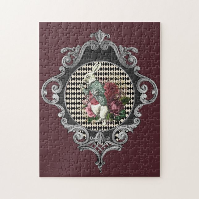 Fancy Frame White Rabbit Collage (Vertikal)