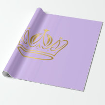 fancy goldene Kronen-Symbol geschenk in lila