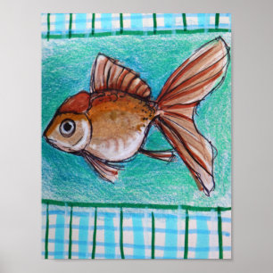 Fancy Goldfische Poster