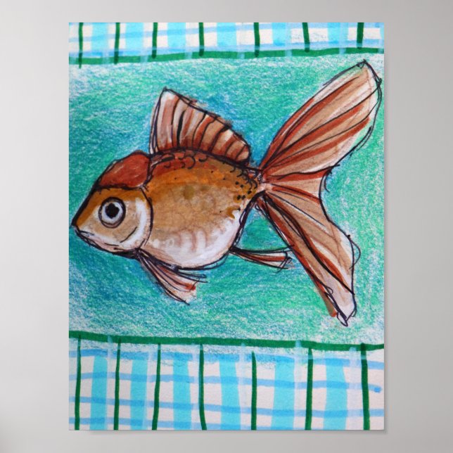 Fancy Goldfische Poster (Vorne)