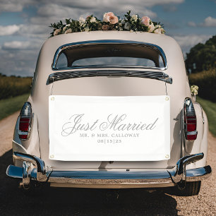 Fancy Just Married Auto Banner
