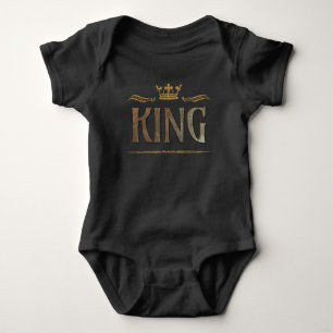 Fancy King Lettering - Große mittelalterliche Köni Baby Strampler