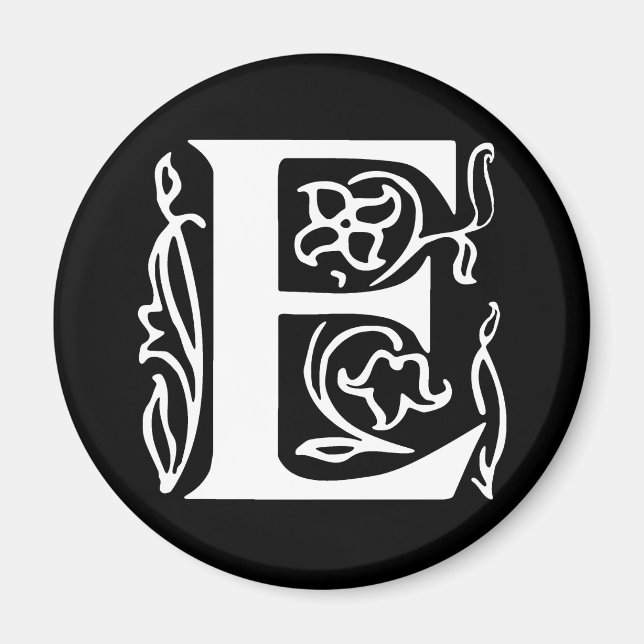 Fancy Letter E Magnet (Vorne)