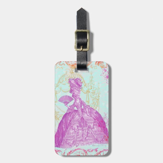 Fancy Marie Antoinette Potpourri-Gepäckanhänger Gepäckanhänger (Vorderseite vertikal)