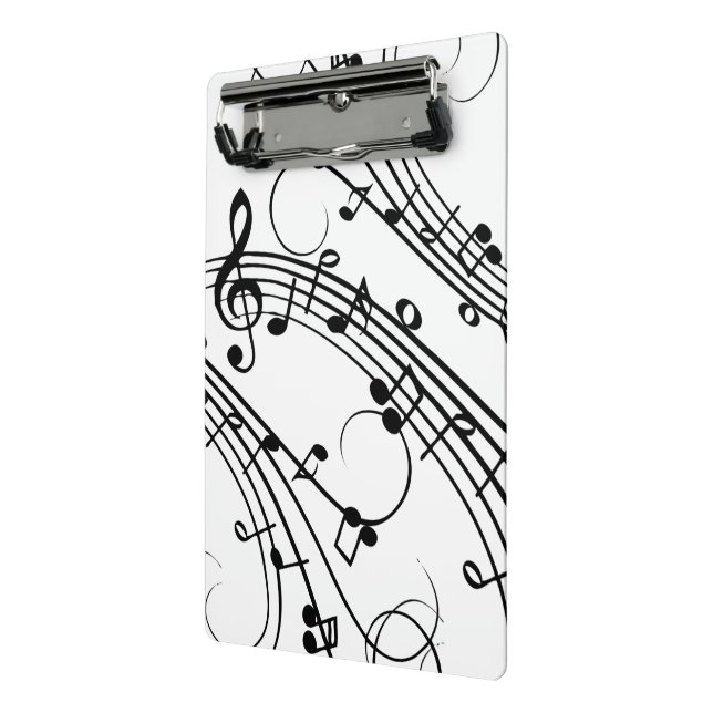 Fancy-Musiknoten Mini Klemmbrett (Gewinkelt2)