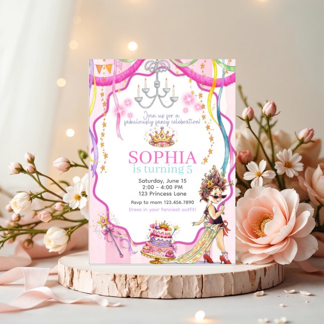Fancy Nancy Birthday Invitation | Pink Princess Einladung (Von Creator hochgeladen)