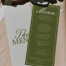Fancy Olivgrün Old Money Retro Hochzeit