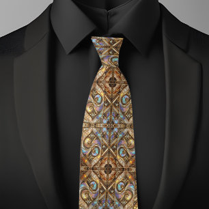 Fancy-Perlen-Essenz- und Gold-Hochzeitskrawatte Krawatte