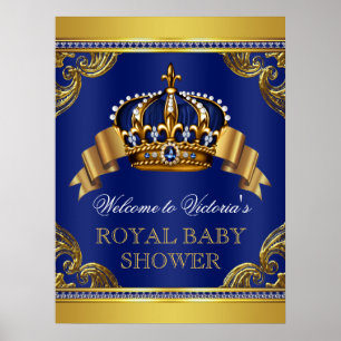 Fancy Prinz Baby Shower Schilder