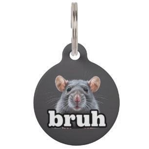 Fancy-Ratte-Nagetierbesitzer-Meme Bruh Haustier Ra Haustiermarke