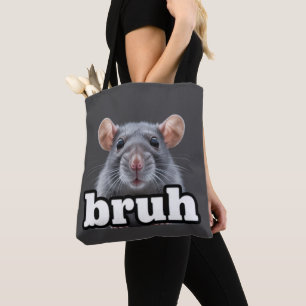 Fancy-Ratte-Nagetierbesitzer-Meme Bruh Haustier-Ra Tasche