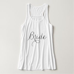 Fancy Script Typografie "Braut" Tank Top