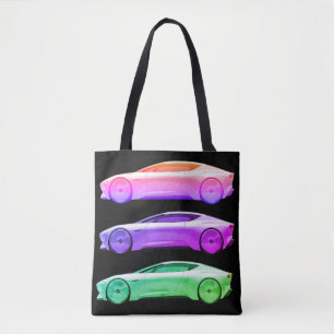 Fancy Sportwagen in kräftigen Farben sind beim Ein Tasche