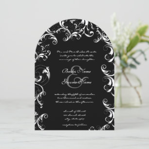 Fancy Swirl Hochzeitseinladung Einladung