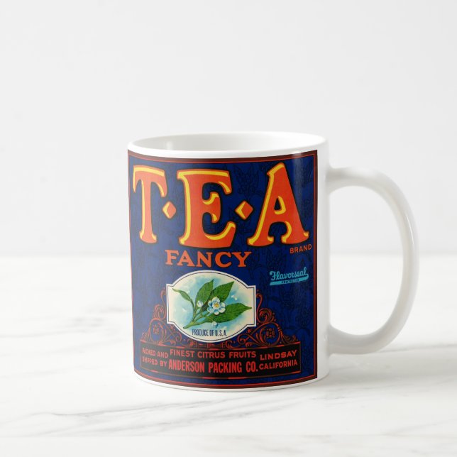 Fancy-Tee-Etikett-Tasse Kaffeetasse (Rechts)