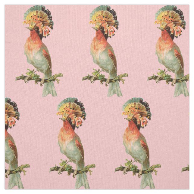 Fancy-Vintage-Vogel Stoff (Muster)