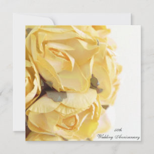 Fancy Yellow Roses Hochzeit Jubiläum Einladung