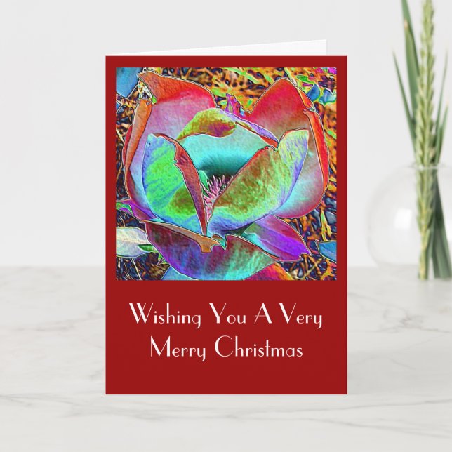 Fancyflower Christmas Card Feiertagskarte (Vorderseite)