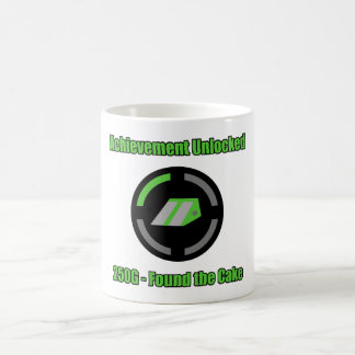 Fand den Kuchen - die freigesetzte Leistung Kaffeetasse