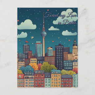 Fand meinen Valentinstag in Berlin Postkarte