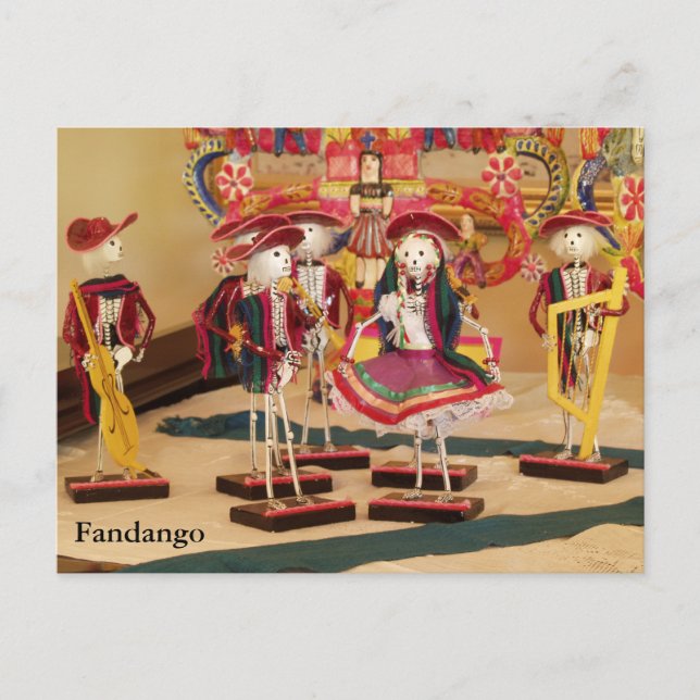 Fandango Tag der Toten Liebenden Postkarte (Vorderseite)