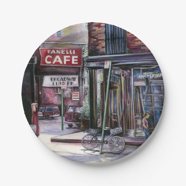 Fanelli Charm, New York City Pappteller (Vorderseite)