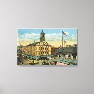 Faneuil Hall Ansicht, die Wiege der Freiheit Leinwanddruck