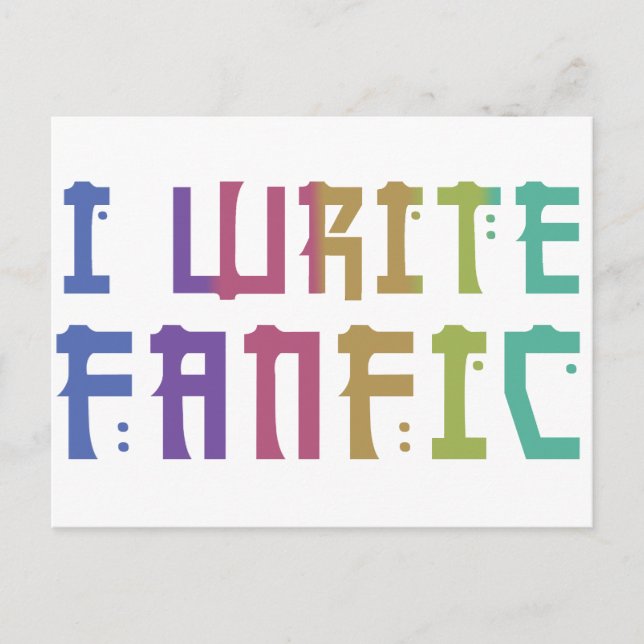 Fanfic Pride Postkarte (Vorderseite)