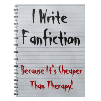 Fanfiction billiger als Therapie Notizblock