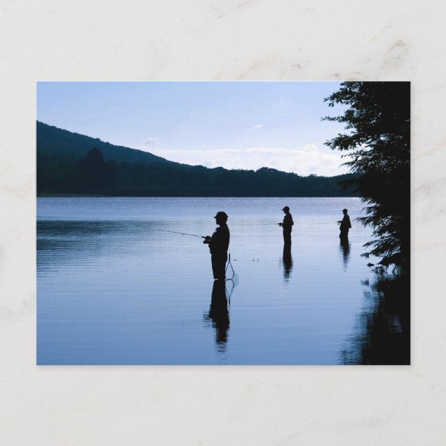 Fang am Tag Postkarte (Vorderseite)