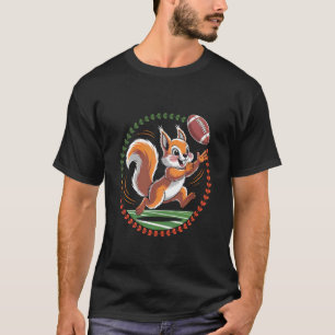Fang den Football-Eichhörnchen-Design T-Shirt