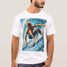 Fang den perfekten Wave - Dynamic Surfer T - Shirt