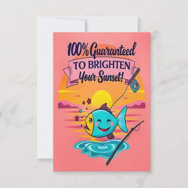 Fang den Spaß Einladung (Vorderseite)