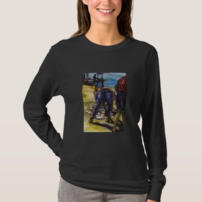 Fang des Morgens, Hafen Insel, Bahamas T-Shirt (Vorderseite)