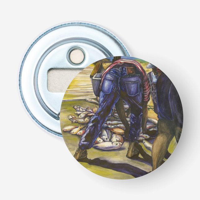 Fang des Morgens, Hafeninsel Flaschenöffner (Vorderseite)