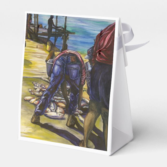 Fang des Morgens, Hafeninsel Geschenkschachtel (Rückseite)