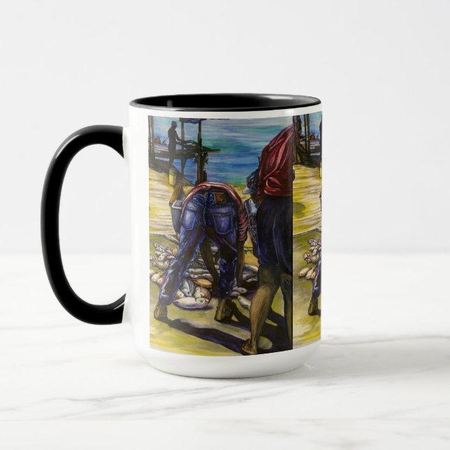 Fang des Morgens, Hafeninsel Tasse (Links)