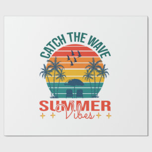 Fang die Wave Summer Vibes Geschenkpapier