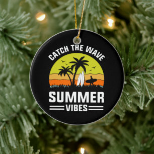 Fang die Wave Summer Vibes Keramik Ornament
