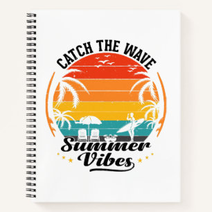Fang die Wave Summer Vibes Notizbuch