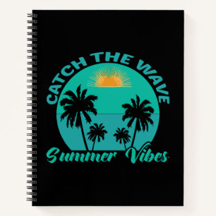 Fang die Wave Summer Vibes Notizbuch