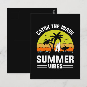 Fang die Wave Summer Vibes Postkarte