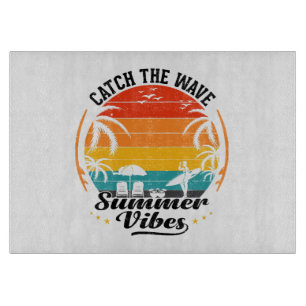 Fang die Wave Summer Vibes Schneidebrett