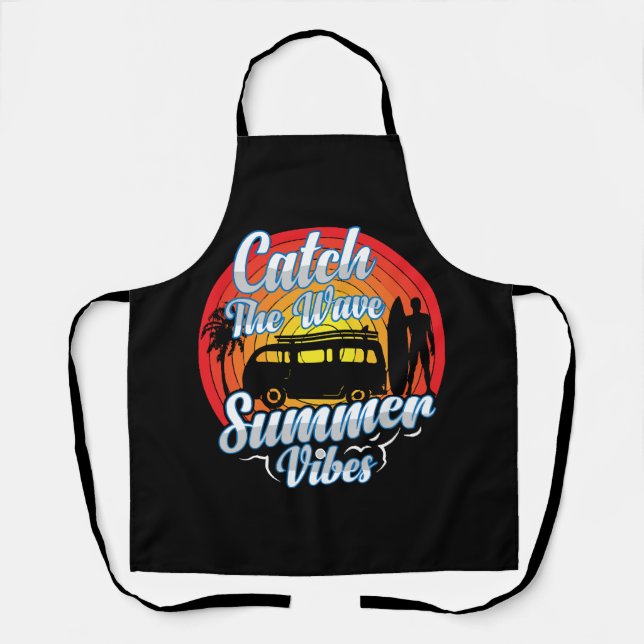 Fang die Wave Summer Vibes Schürze (Vorderseite)