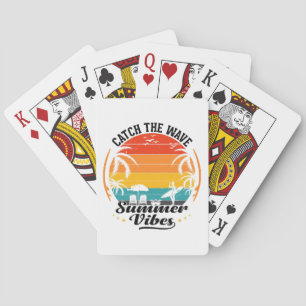 Fang die Wave Summer Vibes Spielkarten