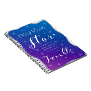 Fang einen Falling Star Notizblock